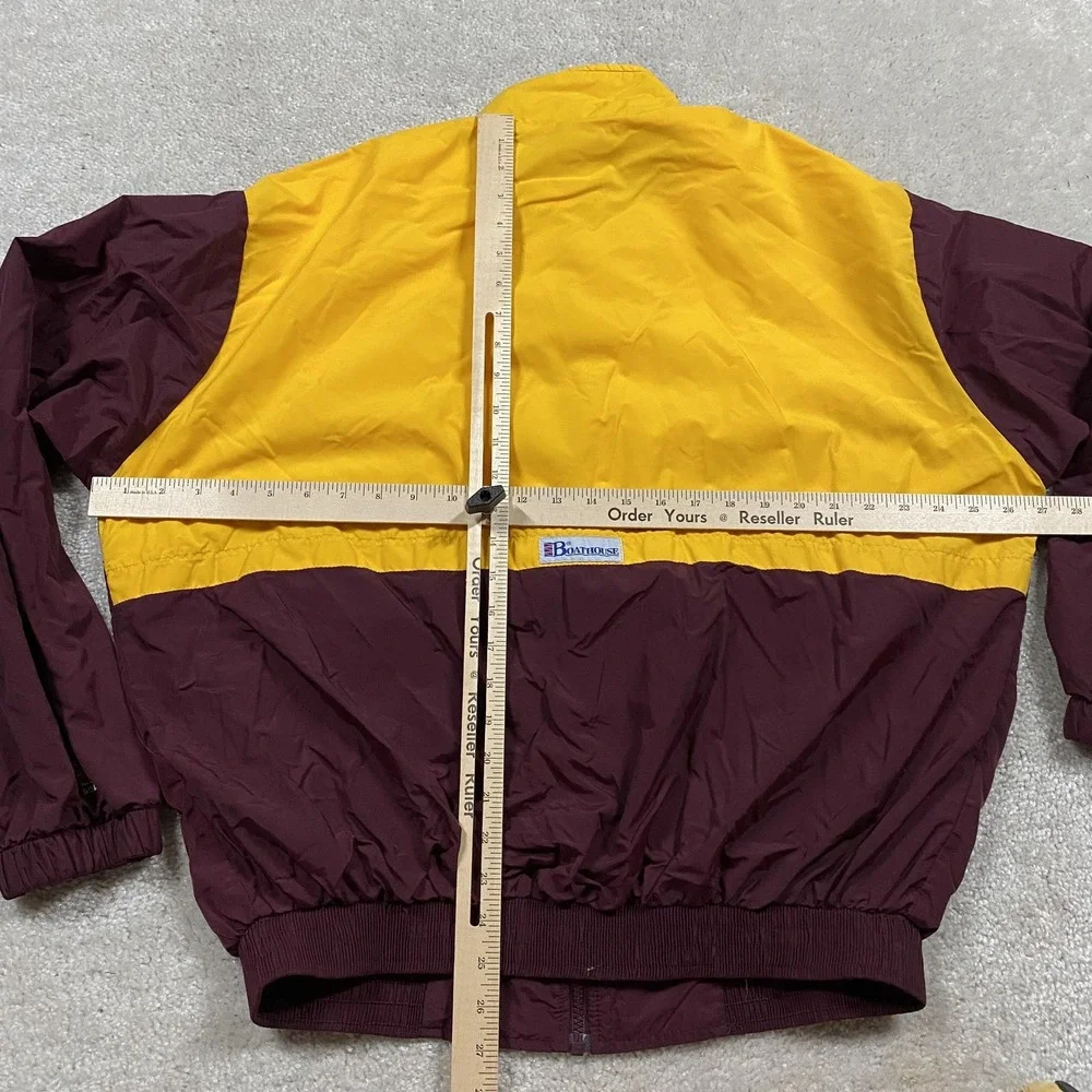 VTG Florida State Seminoles Jacket Womens L Red Yellow NCAA Rowing Boathouse